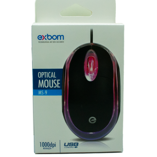 Mouse Optico Usb - EXBOM - MS-9